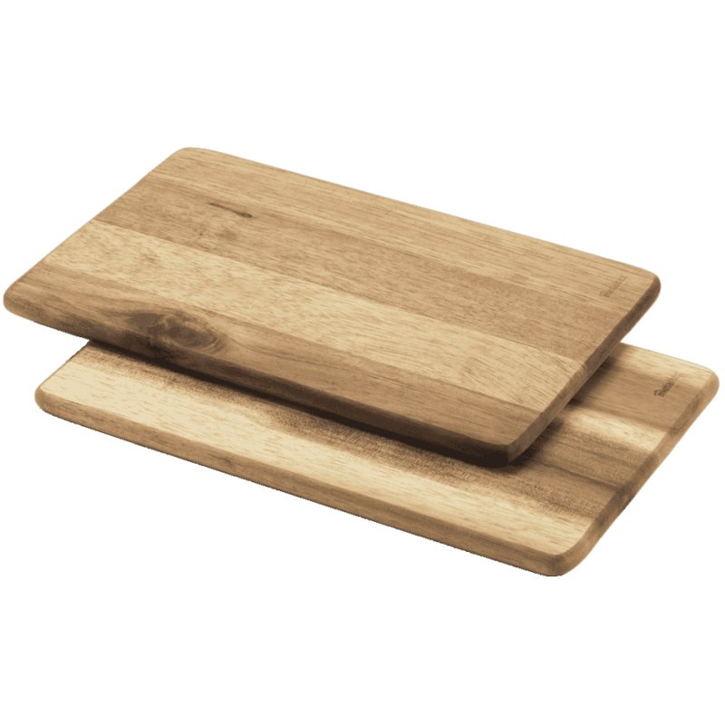 Metaltex planches à découper bois d'acacia, marron, rectangulaire, 230×150×10 mm, 2 pièces