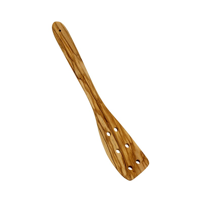 Metaltex Pelle à frire perforée, bois d'olivier, 30 cm
