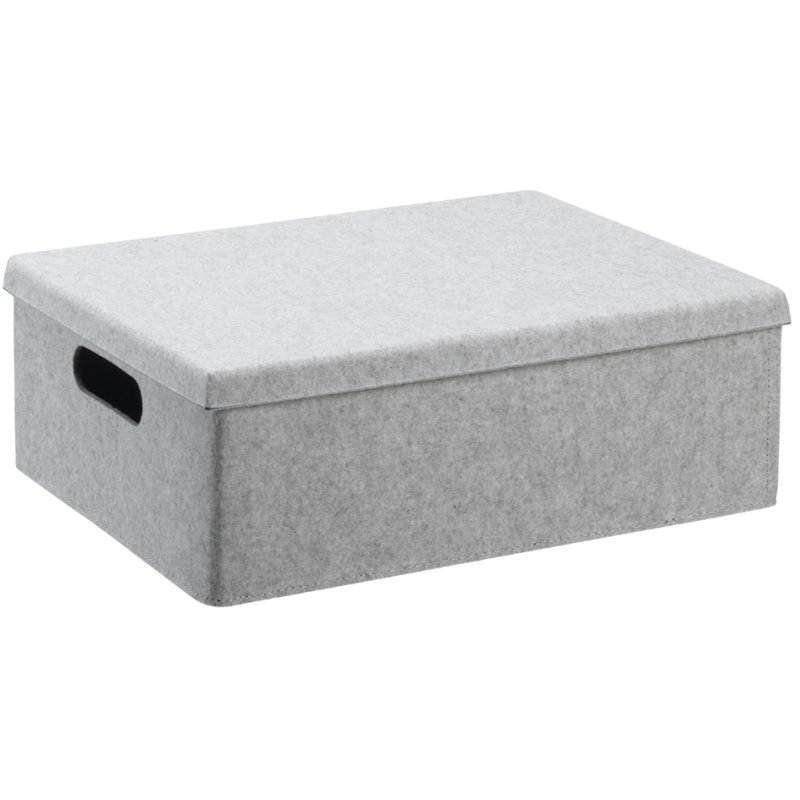 NHG storage box Vega Felt Storage, medium, sage green, 360×270×130 mm