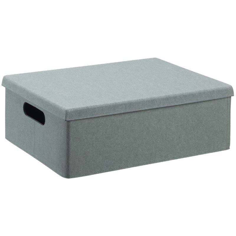 NHG storage box Vega Felt Storage, medium, sage green, 360×270×130 mm