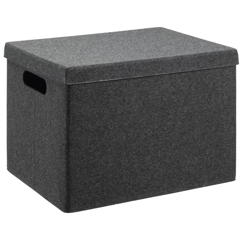 NHG storage box VEGA FELT STORAGE, felt, L, dark grey