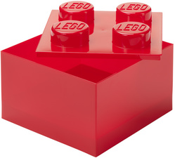 LEGO opbergbox Storage Brick 4, rood transparant, 5,7 liter