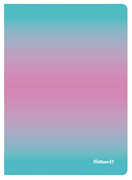 Pelikan notitieboek Color Edition A6, mint/roze, geruit, 80 vel