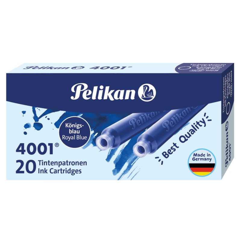 Pelikan ink cartridges TP/20, erasable, 20 pieces