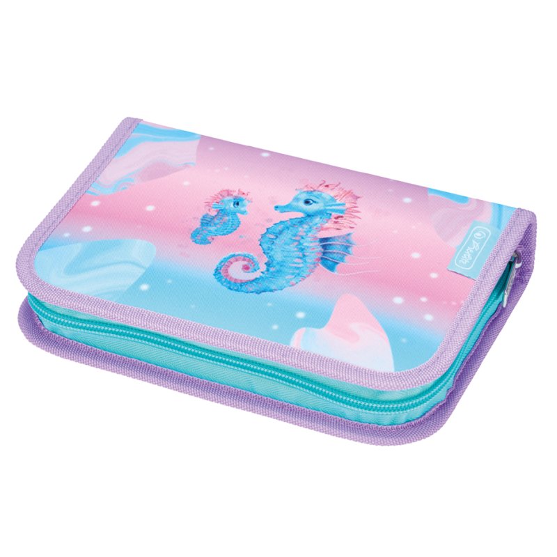herlitz trousse Ocean Lights, rose/turquoise, remplie, 31 pièces