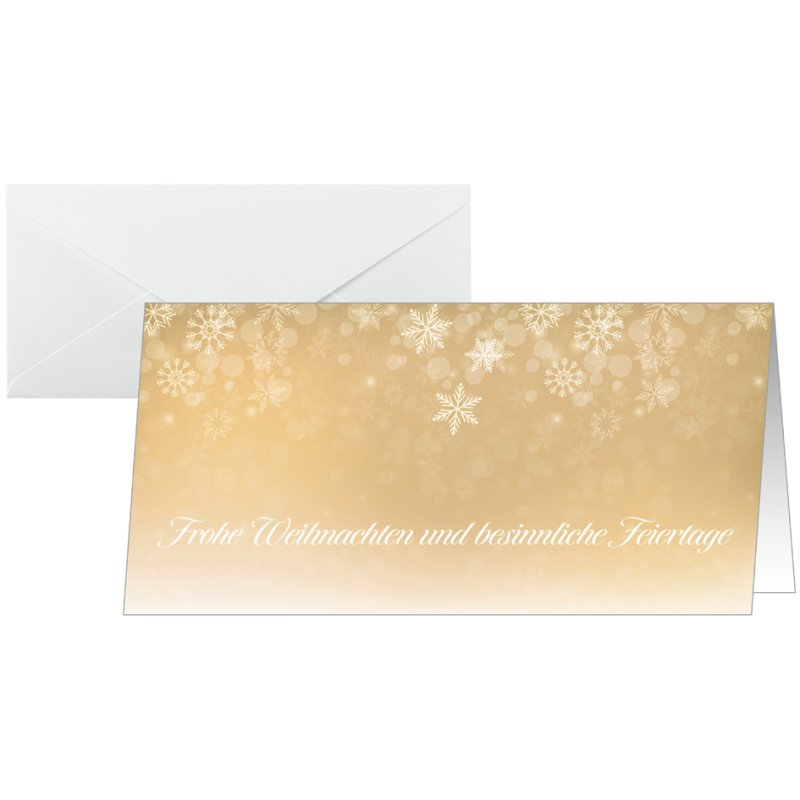 Sigel Christmas card, DIN long, 25 cards + 25 envelopes