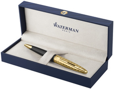 WATERMAN ballpoint pen Carène Opera, black with gold-coloured details, medium point
