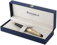 WATERMAN Expert Opera twist ballpoint pen, black, gold-coloured details