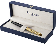 WATERMAN stylo plume Hémisphère Opera, noir, détails dorés, pointe M