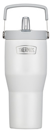 THERMOS gobelet isotherme RS Flip Straw, avec paille, vanille, 0,85 L