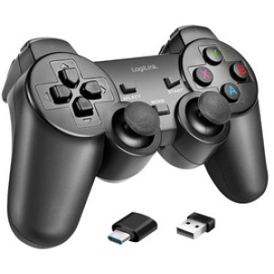 LogiLink Wireless Gaming-Controller, 2,4 GHz, zwart