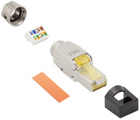 LogiLink Professional RJ45 connector, Cat.6A/Cat.7/Cat.8, zinc housing