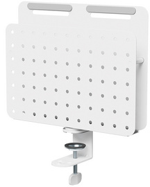 LogiLink bureau organizer met klembevestiging, wit, magnetisch, 10 kg draagkracht