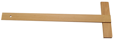 Wonday T-liniaal, bruin, 600 mm, buchenhouten, met vaste kop