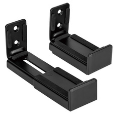 LogiLink barre sonore support mural, 90-154 mm largeur, noir, 2 pièces