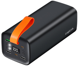 LogiLink power bank 5, 50,000 mAh, 100 W Power Delivery, black