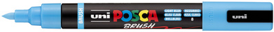 POSCA pigmentmarker PC-5BR BRUSH, lichtblauw, 1,0-4 mm