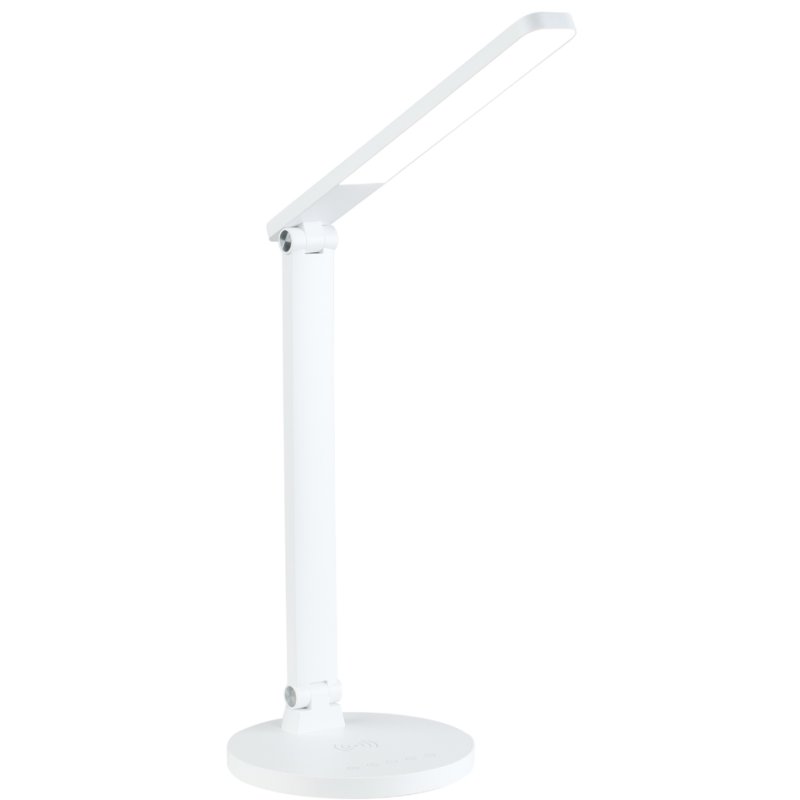 PAPERFLOW Lampe de bureau LED ATIAS, blanc, pied, 8 watts