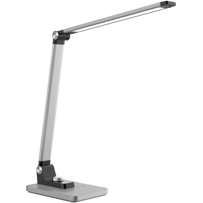 PAPERFLOW Lampe de bureau LED JOA, brossé argent, 8 watts, 800 lumens