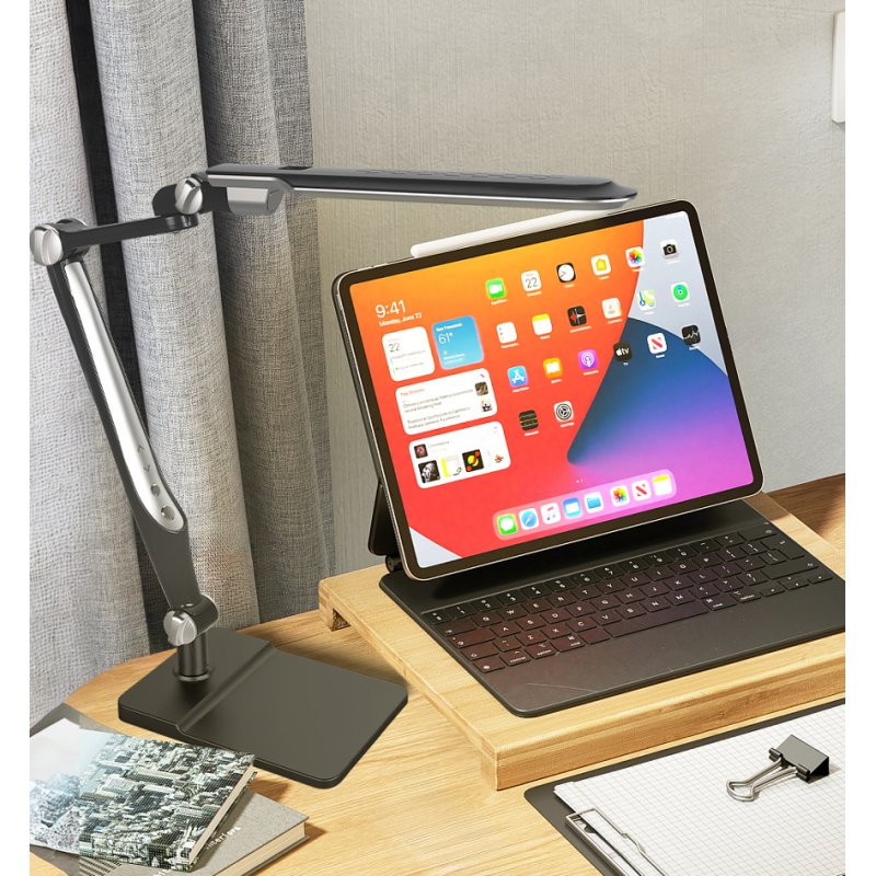 PAPERFLOW Lampe de bureau LED SANA avec pied, blanc, 7 watts, 950 lumens