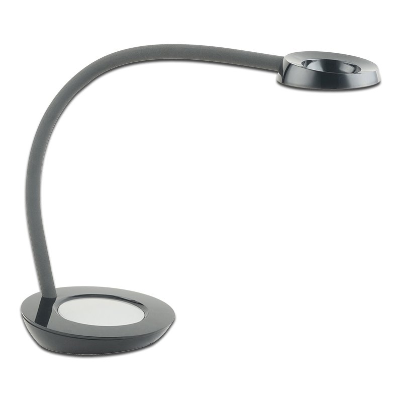 PAPERFLOW Lampe de bureau LED TOBY, pied de support, noir, 6 watts
