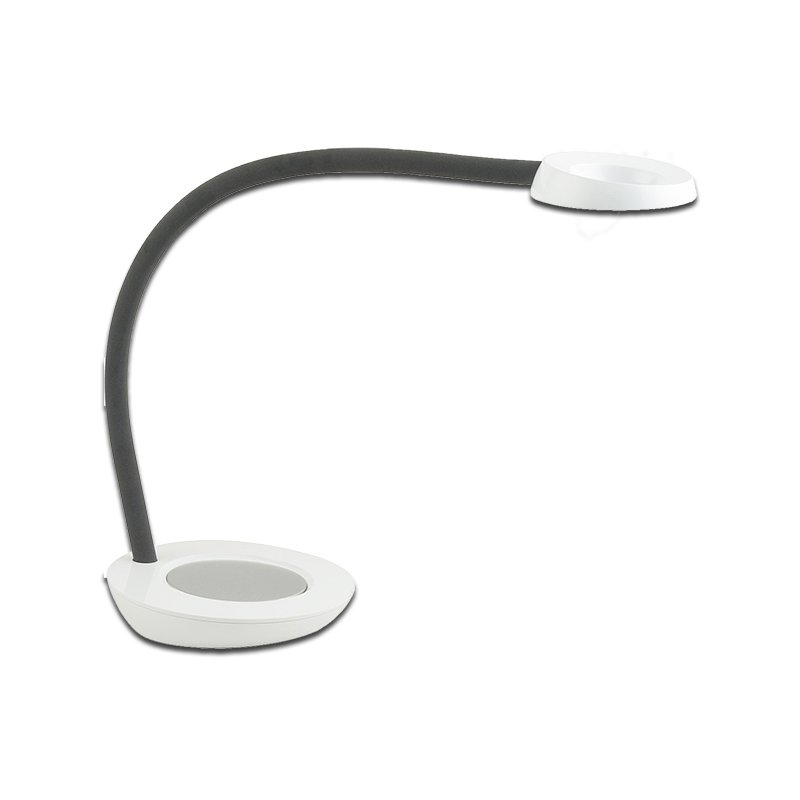 PAPERFLOW Lampe de bureau LED TOBY, pied de support, noir, 6 watts