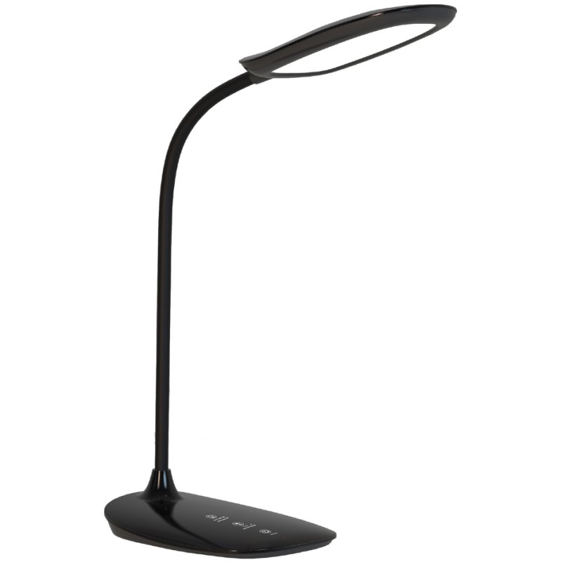 PAPERFLOW LED desk lamp LEON with foot, white, 8 watt, 800 lumen