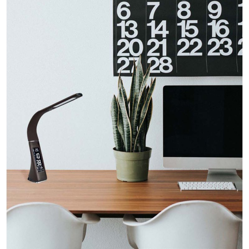 PAPERFLOW LED desk lamp CLARK with base stand, black, 6 watt, 300 lumen