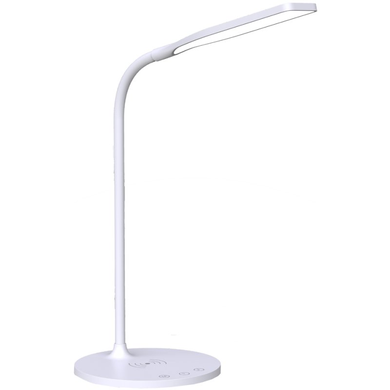 PAPERFLOW Lampe de bureau LED IRENE, blanc, chargeur à induction, 6 watts