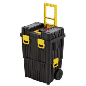 allit gereedschapskoffer McPlus Mobile, trolley, zwart/geel, 450×360×635 mm
