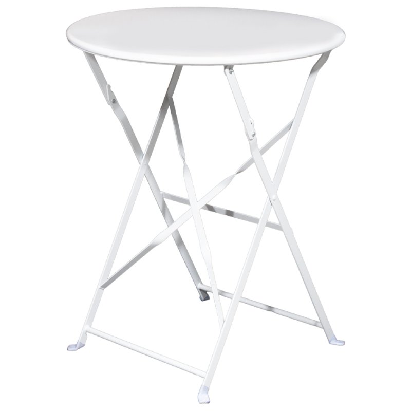 PAPERFLOW table extérieure pliable EDEN, ronde, noire, 600 mm