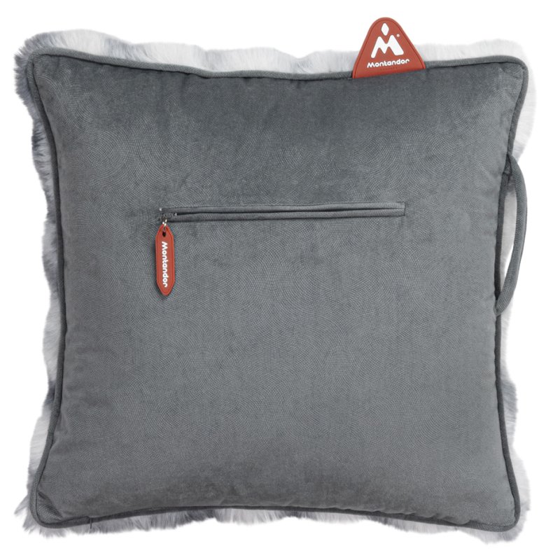Montandor coussin chauffant avec heat pad, moelleux, taupe, 450×450×200 mm