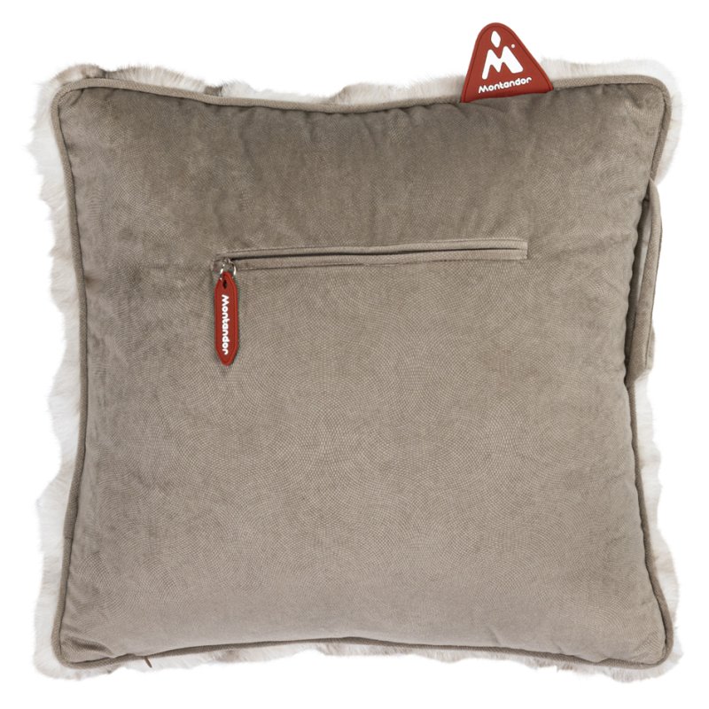 Montandor coussin chauffant avec heat pad, moelleux, taupe, 450×450×200 mm