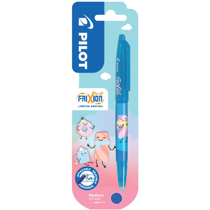 PILOT rollerpen FRIXION BALL 0.7 Fancy Winter, uitwisbaar, violet, blauw