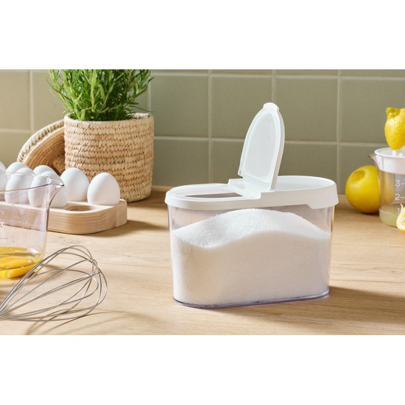 smartstore boîte de rangement Flip, couvercle transparent/blanc, 1,7 litre