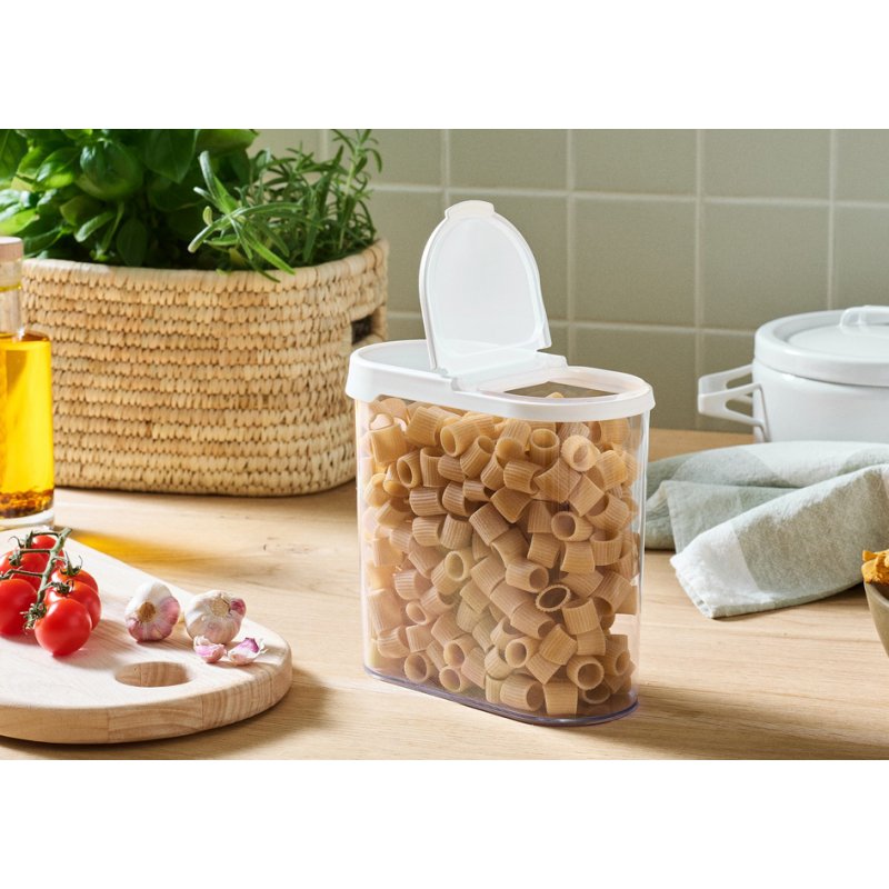 smartstore boîte de rangement Flip, couvercle transparent/blanc, 1,7 litre