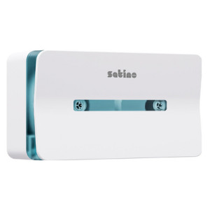satino by wepa jumbo dubbele toiletpapier dispenser, wit, 411×145×228 mm