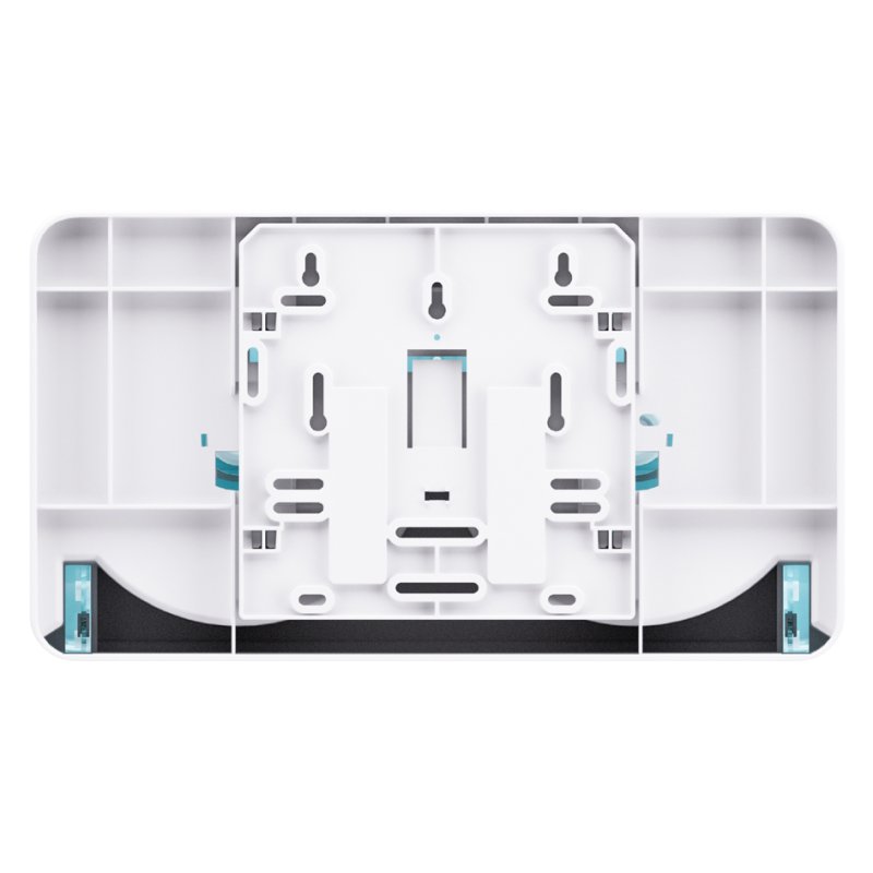 satino by wepa jumbo dubbele toiletpapier dispenser, wit, 411×145×228 mm