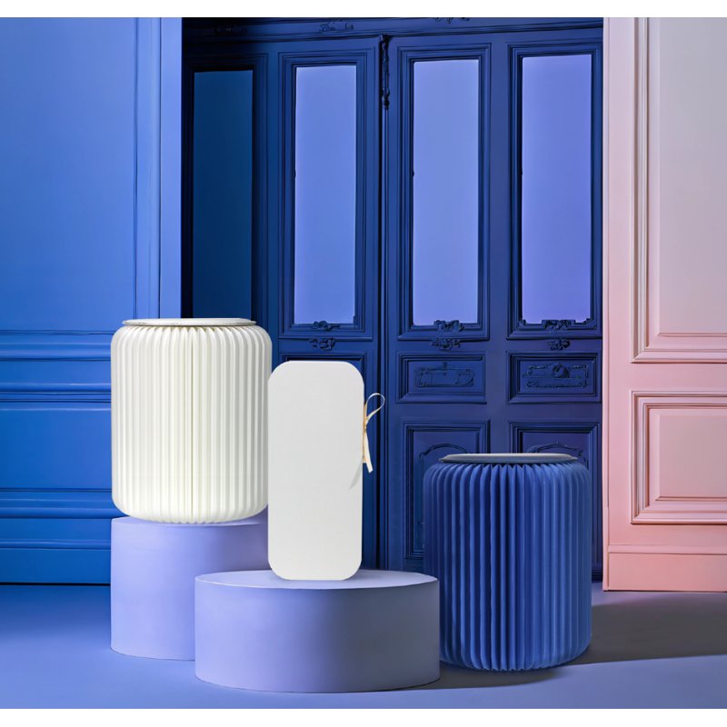 PAPERFLOW tabouret pliant Flexistool, bleu, hauteur 420 mm