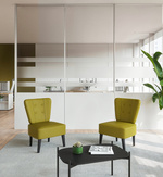 PAPERFLOW bezoekersstoel Brighton, kunstleer, wit