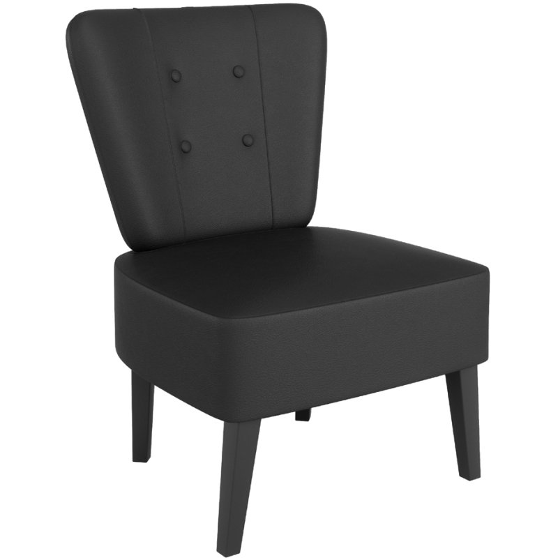 PAPERFLOW Chaise visiteur Brighton, cuir synthétique, violet