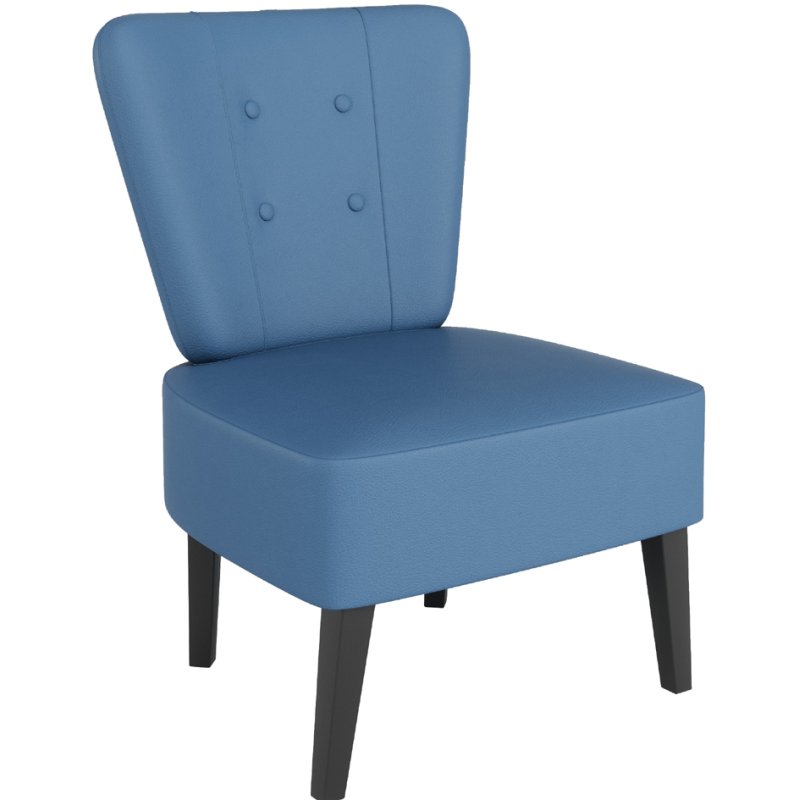 PAPERFLOW Chaise visiteur Brighton, cuir synthétique, violet