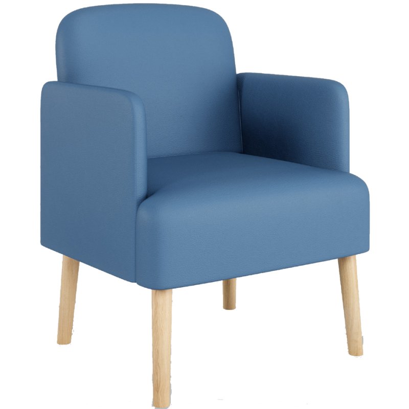 PAPERFLOW chaise visiteur Brooks, cuir synthétique, ivoire