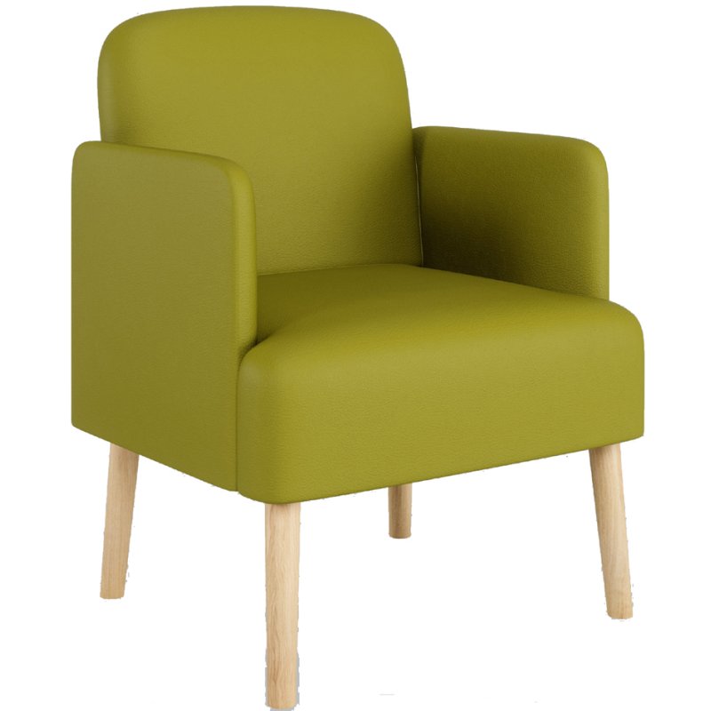 PAPERFLOW chaise visiteur Brooks, cuir synthétique, ivoire