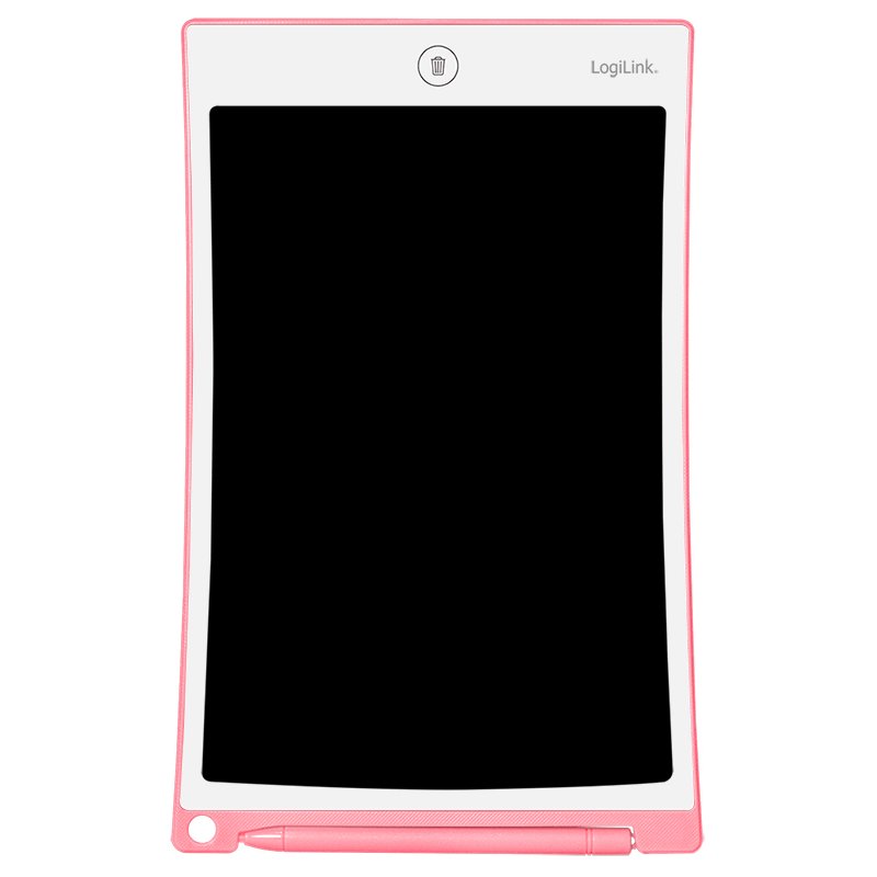 LogiLink Tablette LCD d'écriture et de dessin pour enfants, 10 pouces, rose