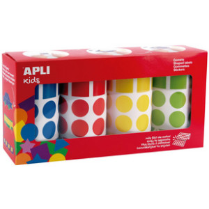 APLI kids stickers Vormen, op rol, gesorteerd, 8260 stuks