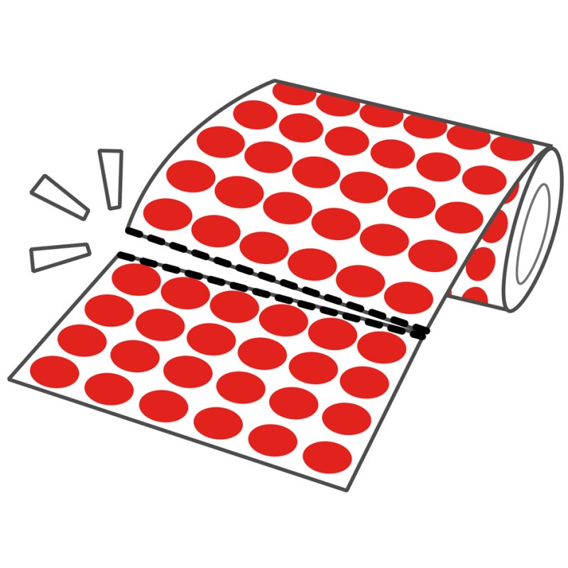 APLI kids stickers Vormen, op rol, gesorteerd, 8260 stuks