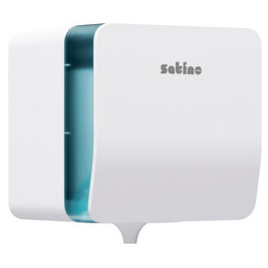 satino by wepa handdoekpapier dispenser, binnenafwikkeling, wit, 260×245×260 mm