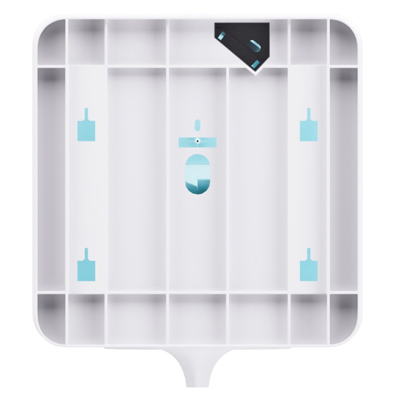 satino by wepa handdoekpapier dispenser, binnenafwikkeling, wit, 260×245×260 mm