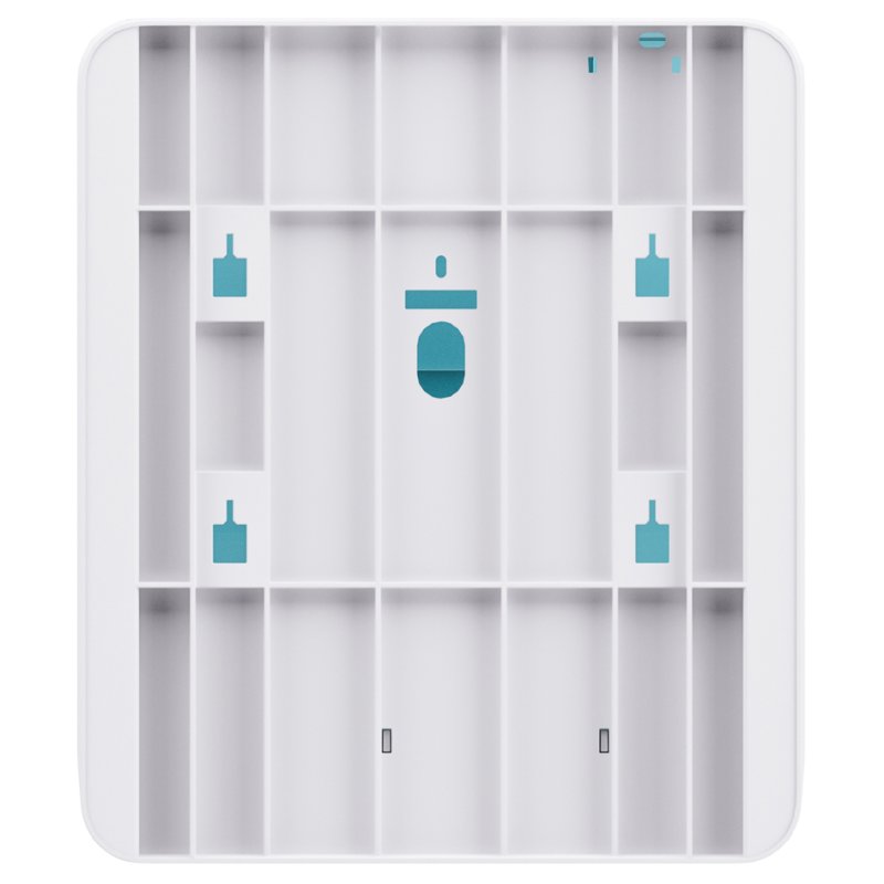 satino by wepa HYGINITY handdoekpapier dispenser S, wit, 301×165×350 mm